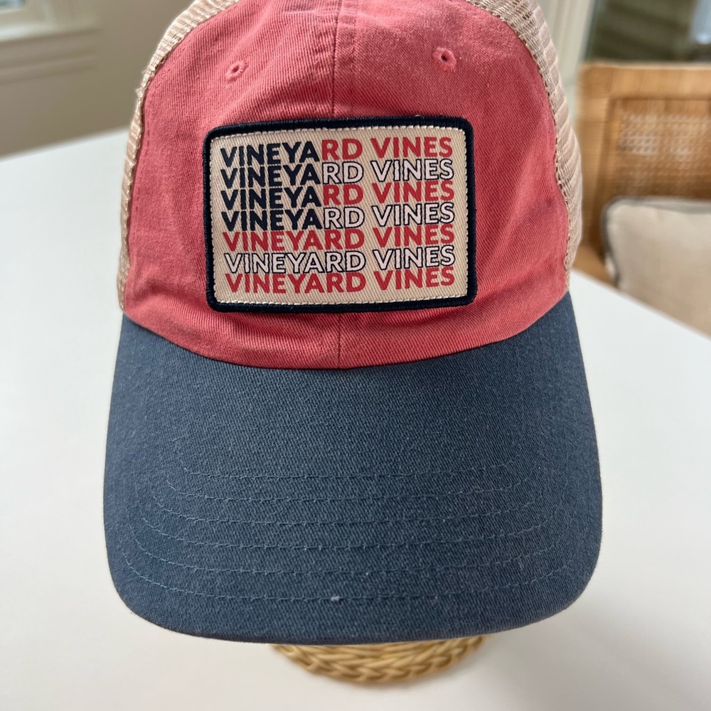 Vineyard Vines Pink and Blue Adjustable Hats